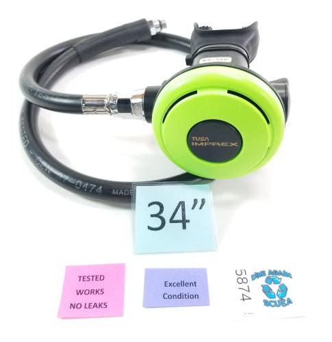 Tusa Imprex 2nd Stage Regulator SCUBA Diving Octo, Octopus Lime Green      #5874