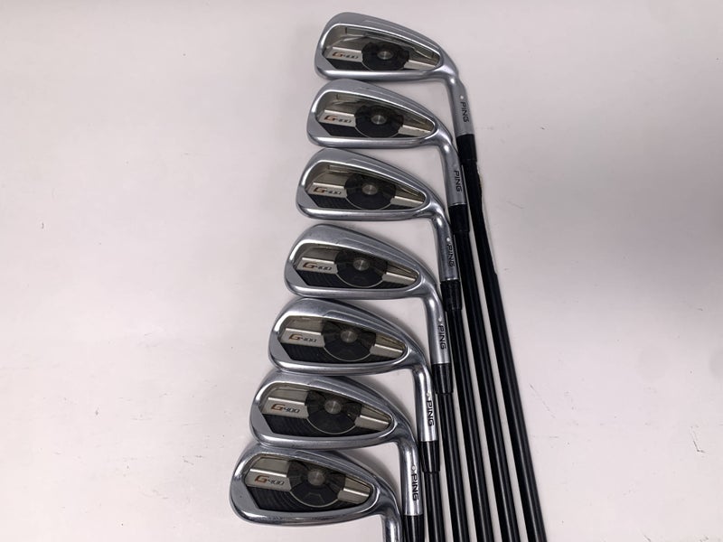 Ping G400 Iron Set 4-PW White Dot 3* Up Alta CB Regular Graphite Mens RH +.5"