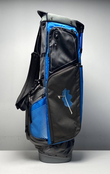 Ping Ultralight Stand Bag Gray/Blue 5-Way Divide Single Strap Golf Bag