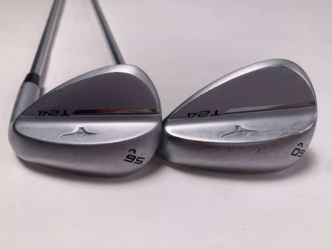 Mizuno T24 Soft Satin Wedge Set 56* 8 | 60* 12 DG  S400 Stiff Steel RH +2.5"