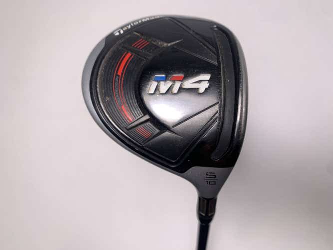 TaylorMade M4 5 Fairway Wood 18* Graphite Design Tour AD VR-4 R2 Regular Mens RH