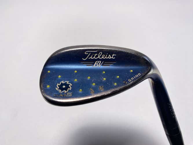 Titleist Vokey SM5 Indigo Lob Wedge LW 58* 7 Bounce KBS Tour Stiff Steel Mens RH