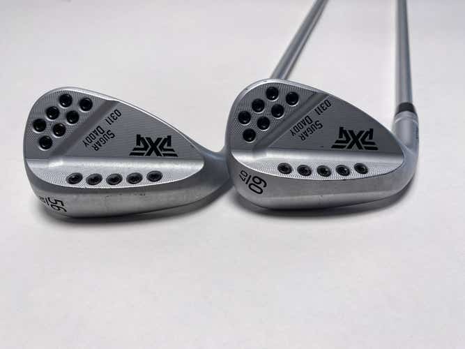 PXG 0311 Sugar Daddy Milled Chrome Wedge Set 56* 10 | 60* 7 Tour C-Taper Mens LH