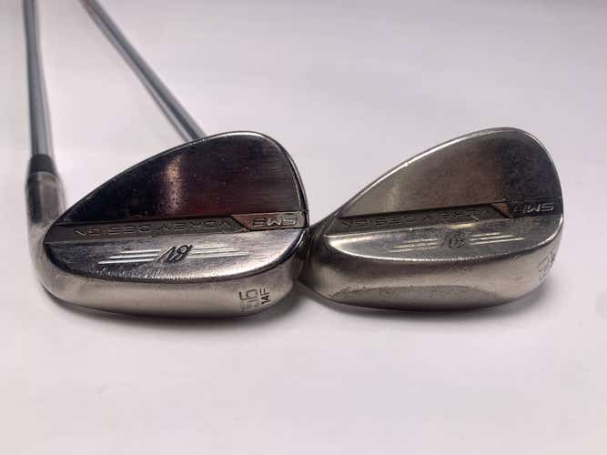 Titleist Vokey SM8 Brushed Steel Wedge Set 56* 14 | 60* 8 AMT Red R300 Mens RH