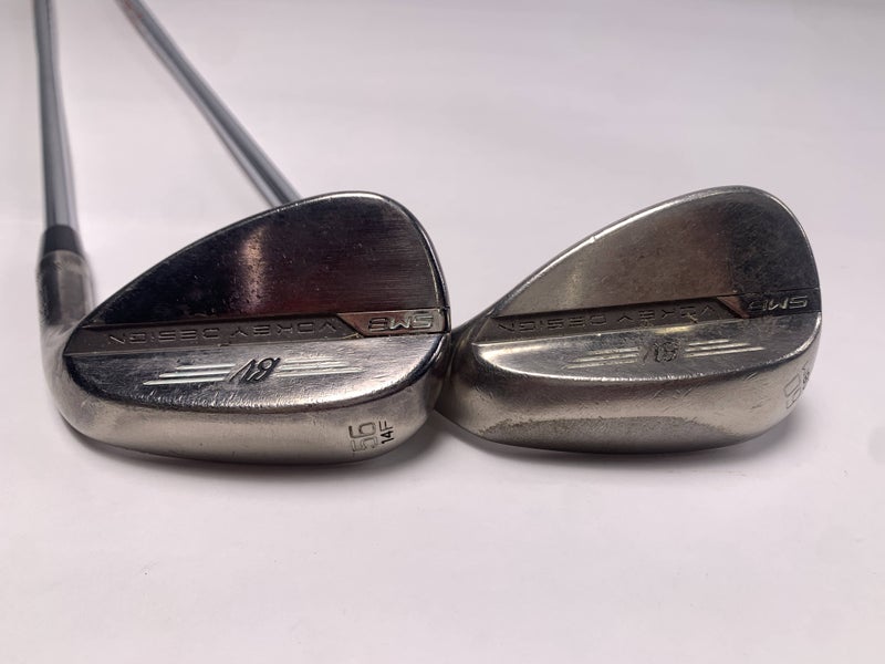 Titleist Vokey SM8 Brushed Steel Wedge Set 56* 14 | 60* 8 AMT Red R300 Mens RH