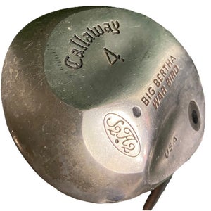 Callaway Big Bertha War Bird 4 Wood 17* RH S300 Stiff Steel 42" New Midsize Grip