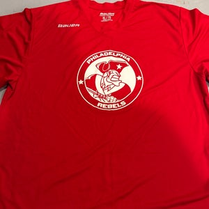 NAHL Philadelphia Rebels Red XL Men's Bauer Jersey (New)