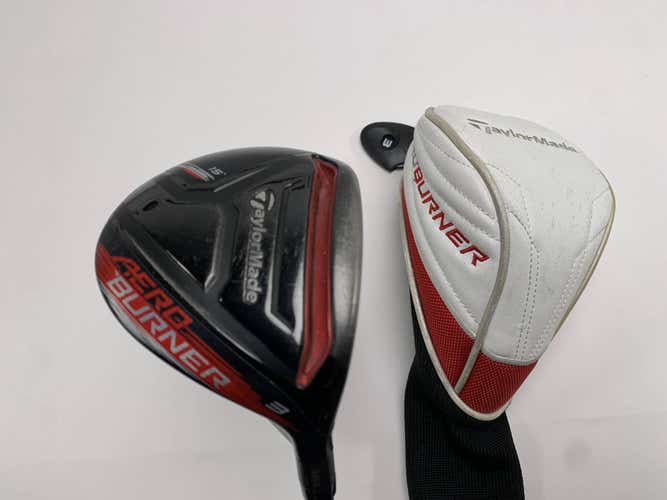 TaylorMade Aeroburner Black 3 Fairway Wood 15* Speed Rul-Z 60g Stiff RH HC