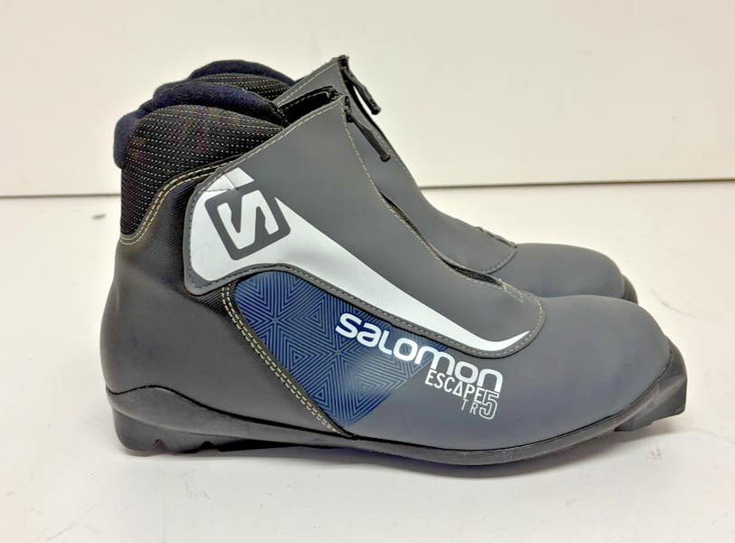 Salomon Escape 5 SNS Profil Mens Cross Country Ski Boots Black Grey Size 10.5 Used Salomon ESCAPE 5 TR Mens SNS XC Ski Boots Black M 10.5 main image 4