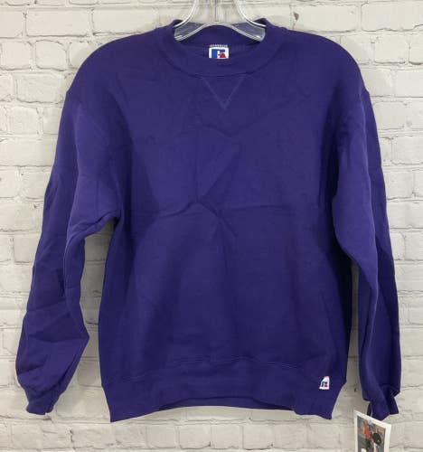 Russell Athletic 99809B0 Youth NuBlend Long-Sleeve Sweatshirt Purple Large