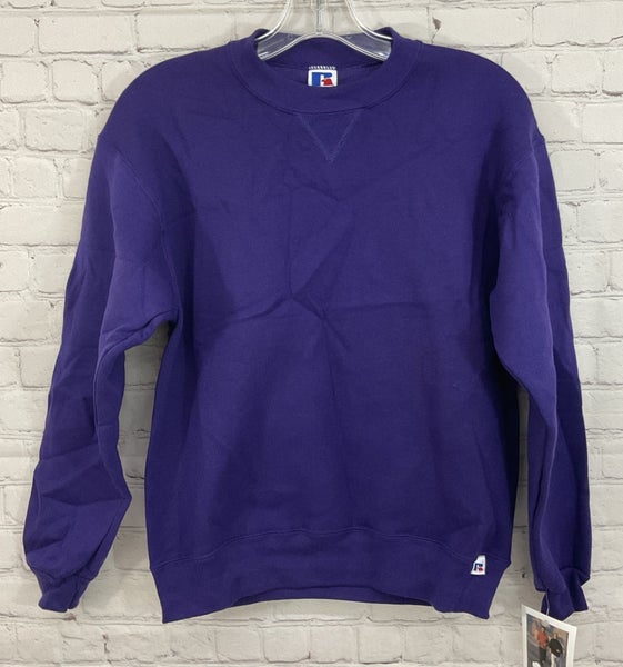 Russell Athletic 99809B0 Youth NuBlend Long-Sleeve Sweatshirt Purple Large