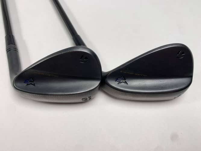TaylorMade Milled Grind 3 Raw Black Wedge Set 56* 12 | 60* 10 MMT Stiff Mens RH