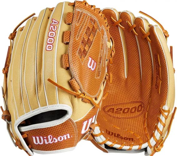 Wilson A2000 V125 SuperSkin RHT Pitcher/Outfielder Baseball Glove 12.5" (New)