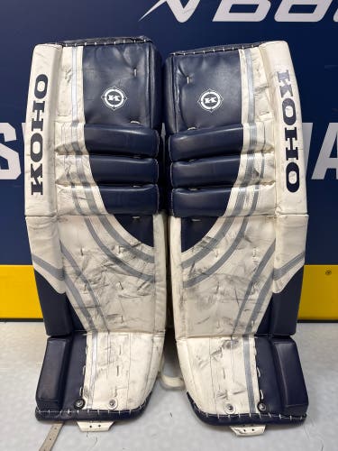 Blue 34" Senior Koho 580 Goalie Leg Pads (Used)