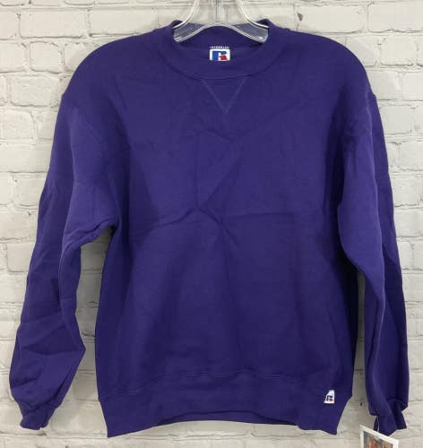 Russell Athletic 99809B0 Youth NuBlend Long-Sleeve Sweatshirt Purple Medium