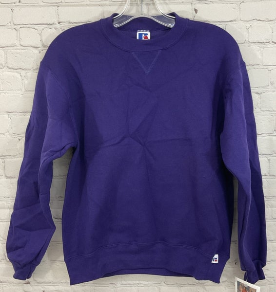 Russell Athletic 99809B0 Youth NuBlend Long-Sleeve Sweatshirt Purple Medium