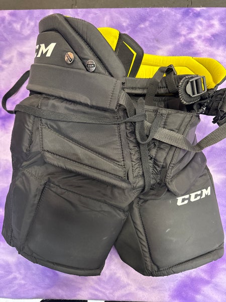 Black Junior Medium CCM Premier R1.5 Hockey Goalie Pants (Used)