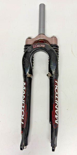 Vintage Manitou Mars Rim/Disc 26" QR Suspension Fork 160mm 1-1/8" Threadless