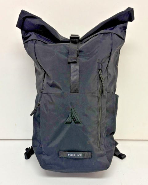 TIMBUK2 Tuck Backpack Eco Black Lightweight Roll Top Daypack NEW Fast Shipping