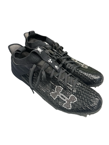 Used Under Armour Adult FB Cleats Black Senior 9.5 11682-S000124260