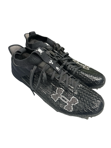 Used Under Armour Adult FB Cleats Black Senior 9.5 11682-S000124260