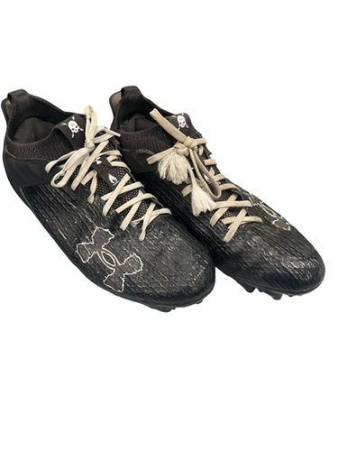 Used Under Armour Adult FB Cleats Black Senior 10 11682-S000124264