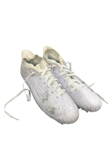 Used Under Armour Adult FB Cleats White Senior 10 11682-S000124262
