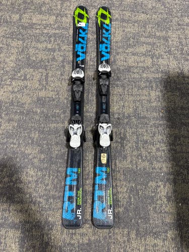 Volkl RTM Jr 130 cm Skis With Marker 4.5 Bindings (Used)