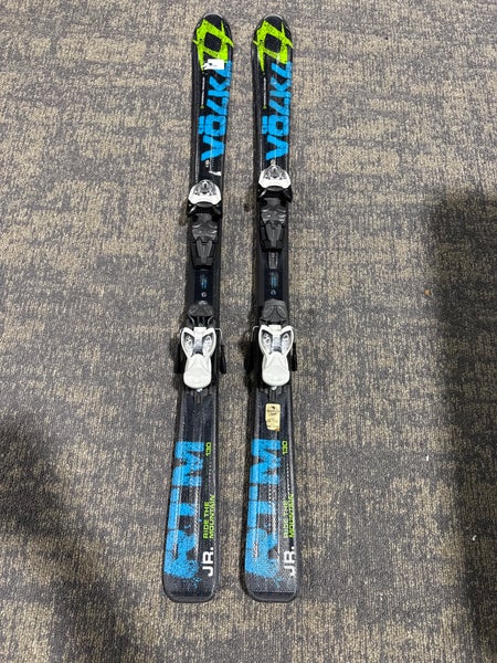 Volkl RTM Jr 130 cm Skis With Marker 4.5 Bindings (Used)
