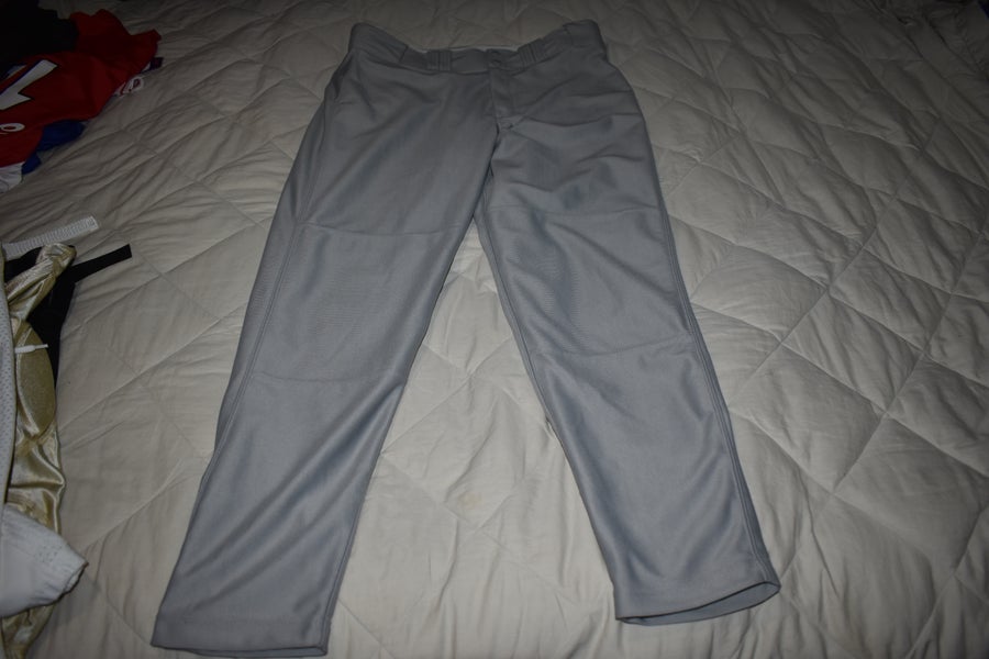 New - Russell Athletic Baseball Game Pants, Gray, Adult Large