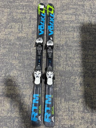 Volkl RTM Jr 130 cm Skis With Marker 4.5 Bindings (Used)