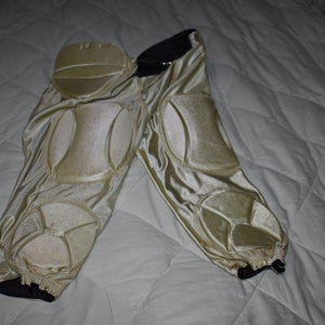 NEW - Alleson Athletics Solo Series Reversible Football Pants, Gold/Black, Youth Large