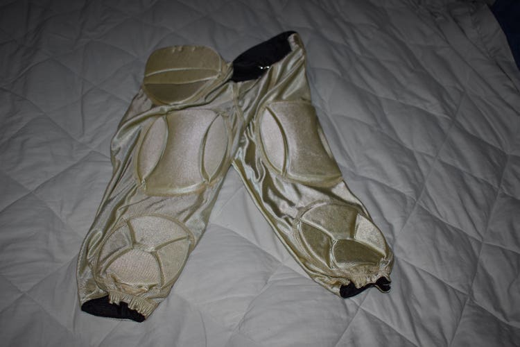 NEW - Alleson Athletics Solo Series Reversible Football Pants, Gold/Black, Youth Large