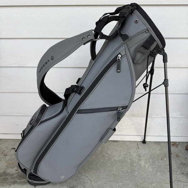 Vessel Sunday 2.0 Golf Stand Carry Bag 2 Way Gray Black Single Strap 1875
