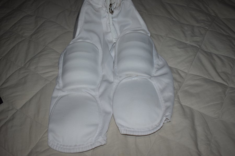 Tag Integrated Youth Football Pants, White, Youth Large
