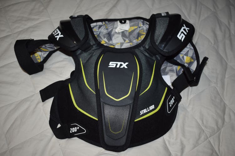 STX Stallion 200+ Lacrosse Shoulder Pads, Large - Top Condition!