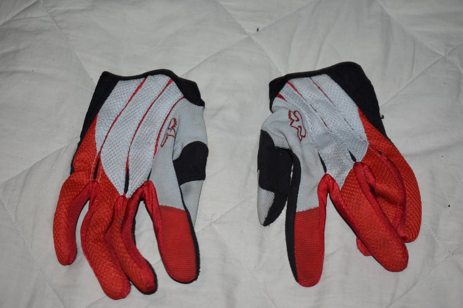 Fox Matrix Motocross Gloves, Red/Gray/Black, Small - Great Condition!