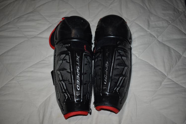 CCM JetSpeed FT350 Hockey Shin Pads, 12 Inches