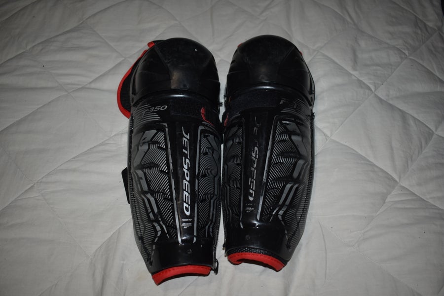 CCM JetSpeed FT350 Hockey Shin Pads, 12 Inches