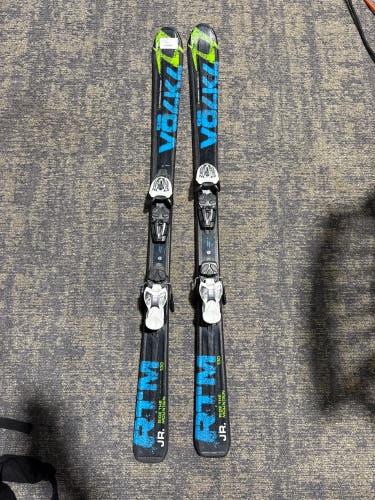 Volkl RTM Jr 130 cm Skis With Marker 4.5 Bindings (Used)