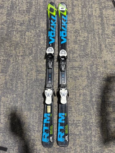 Volkl RTM Jr 130 cm Skis With Marker 4.5 Bindings (Used)