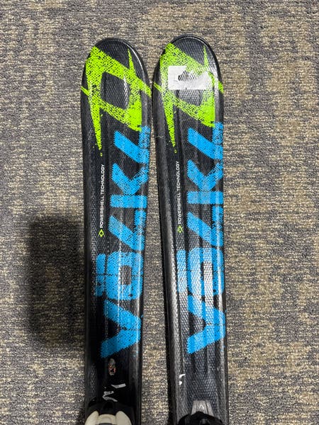 Volkl RTM Jr 130 cm Skis With Marker 4.5 Bindings (Used