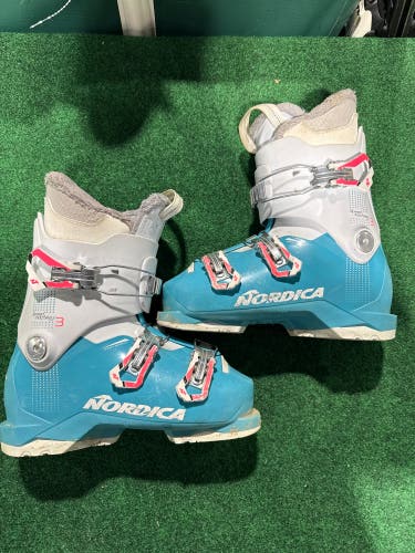 Kid's Nordica SpeedMachine J3 Ski Boots (Used) | Mondo 23.5 (275mm)