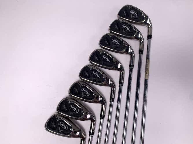 Callaway Fusion Wide Sole Iron Set 3-PW Nippon 990 Uniflex Steel Mens RH