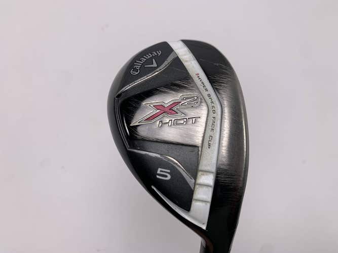 Callaway X2 Hot Womens 5 Hybrid 25* Ladies Graphite Womens RH Undersize Grip