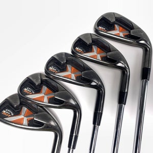 Callaway X-24 Hot Iron Set 4-9 Uniflex Steel Mens RH-Missing 6 Iron