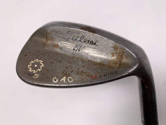 Titleist Vokey SM5 Raw Wedge 58* 8 Bounce KBS Tour Stiff Steel Mens RH