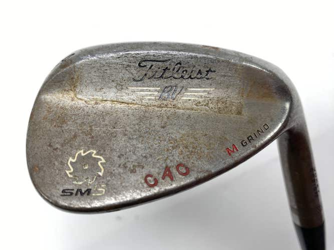 Titleist Vokey SM5 Raw Wedge 54* 10 Bounce M-Grind KBS Tour Stiff Steel Mens RH