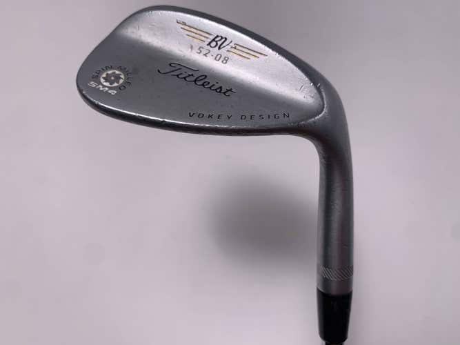 Titleist Vokey Spin Milled SM4 Chrome Gap Wedge GW 52* 8 Wedge Steel Mens RH