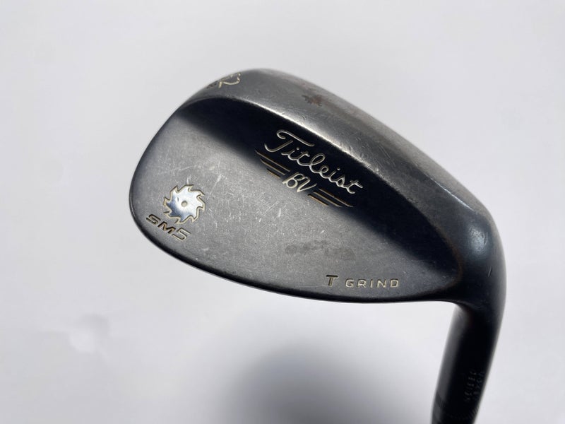 Titleist Vokey SM5 Raw Black Lob Wedge LW 62* 8 Bounce T-Grind Wedge Mens RH